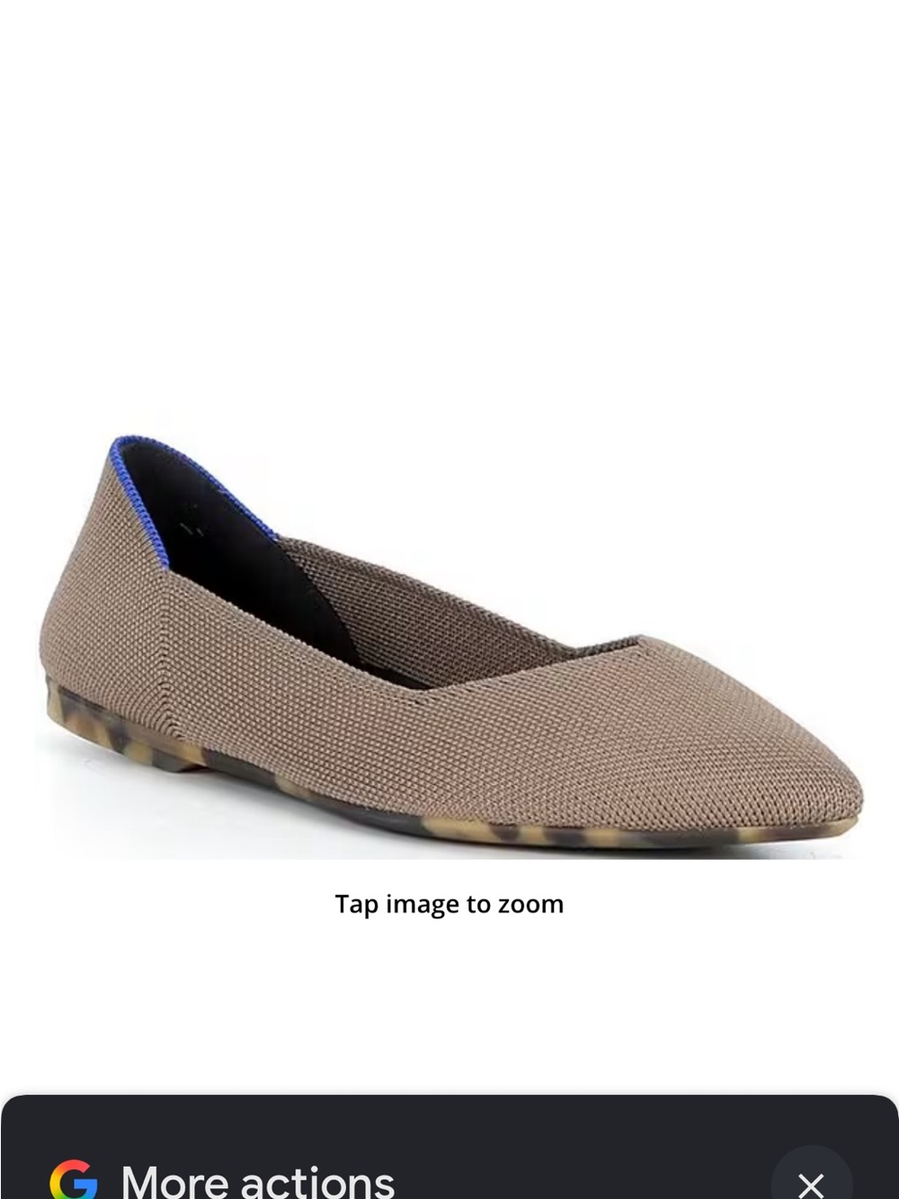 Rothy’s The Point II Washable Pointed Toe Ballerina Flats size 6